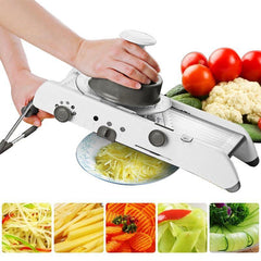 MultiSlicer® - Cortador De Legumes  Fatiador Ralador Com Regulagem Em Inox Profissional.