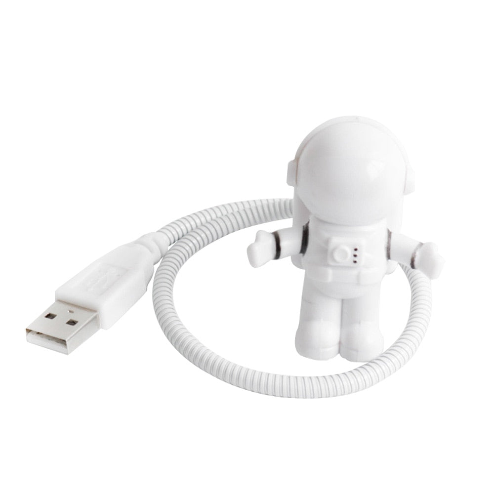 Lâmpada de Leitura e Estudo Luz Noturna Astronauta USB