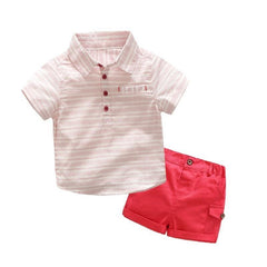 Conjunto Boy Casual Red - Tamanhos de 0 a 3 anos